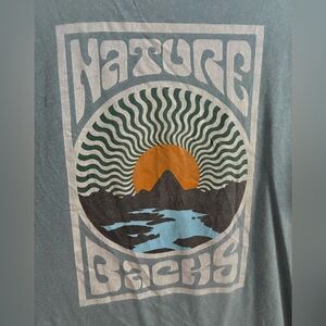 Nature Backs Teal Garment-Dyed Shirt